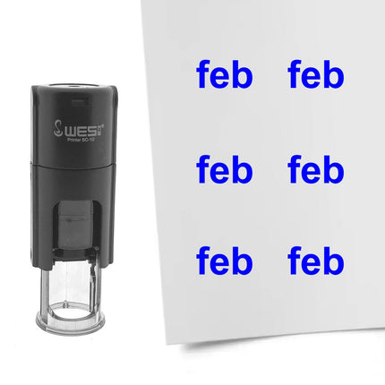 Stempel Monatskürzel Feb Ø10mm rund