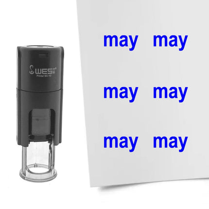 Stempel Monat May Ø10mm rund
