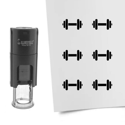 Stempel Hantel Ø10mm rund