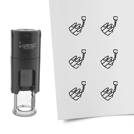 Stempel lackierte Nägel Ø10mm rund