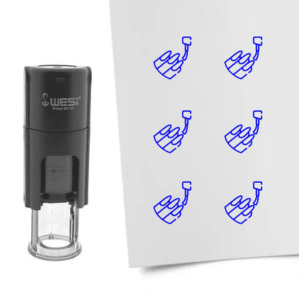 Stempel lackierte Nägel Ø10mm rund