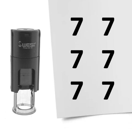 Stempel Zahl 7 Ø10mm rund