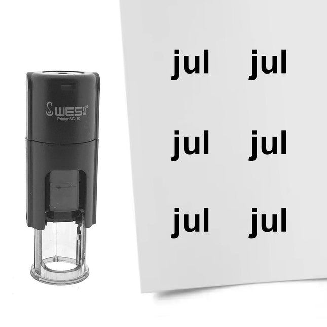 Stempel Monatskürzel Jul Ø10mm rund