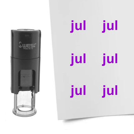 Stempel Monatskürzel Jul Ø10mm rund