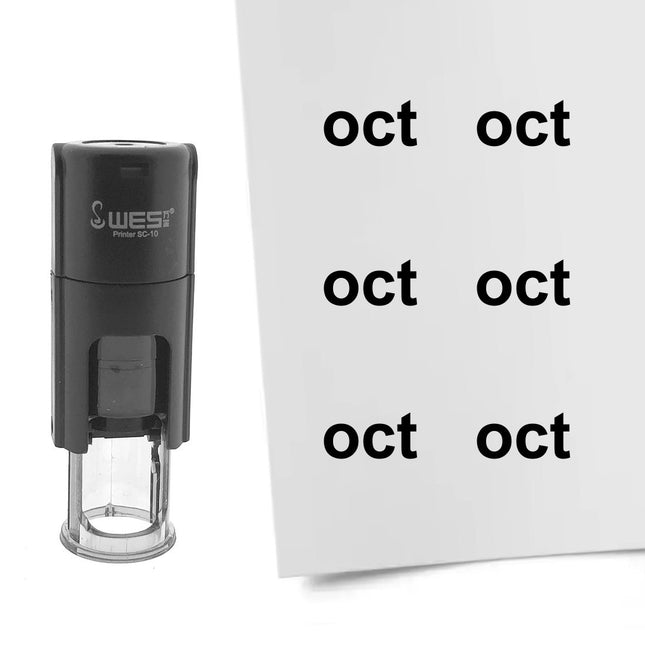 Stempel Monatskürzel Oct Ø10mm rund