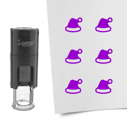 Stempel Weihnachtsmütze Ø10mm rund