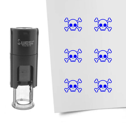 Stempel Totenkopf Ø10mm rund