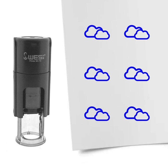 Stempel Wolken Ø10mm rund
