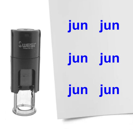Stempel Monatskürzel Jun Ø10mm rund