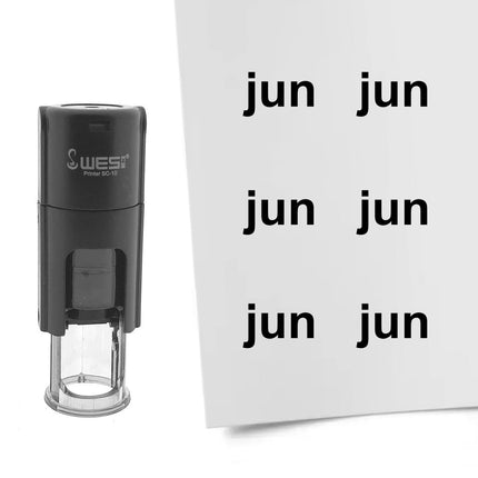 Stempel Monatskürzel Jun Ø10mm rund