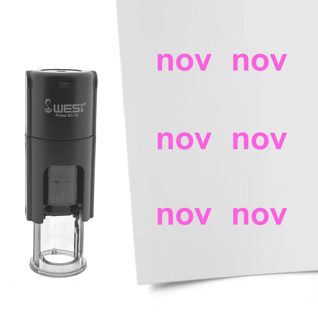 Stempel Monatskürzel Nov Ø10mm rund