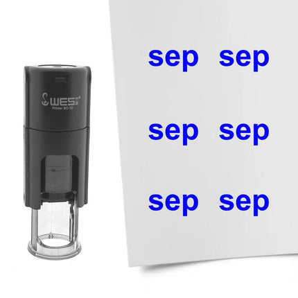 Stempel Monatskürzel Sep Ø10mm rund