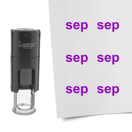 Stempel Monatskürzel Sep Ø10mm rund