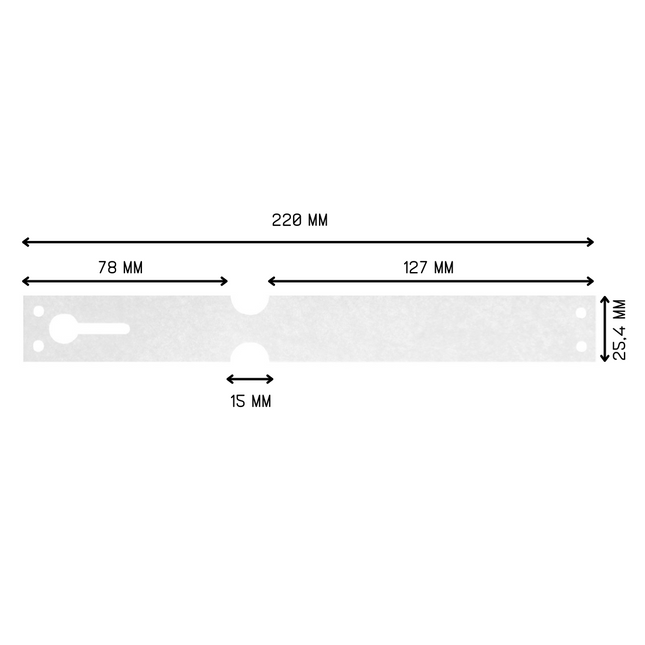 Schlaufenetiketten Tyvek 105 g/m², Matrixdrucker - 220 x 25,4 mm - 1000 Stück