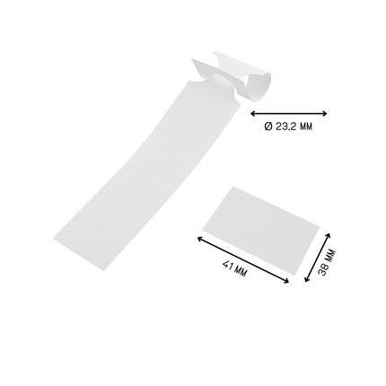 Schlaufenetiketten Laserdrucker 125µ, 250x38 mm, mit Abrißstreifen- 200 Stück
