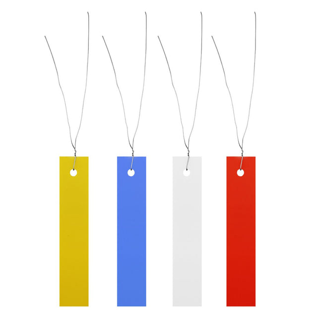 Hängeetikett mit Draht 18x100mm - 250 Stück