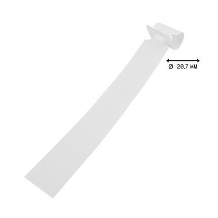 Schlaufenetiketten Laserdrucker 125µ, 250x25 mm - 200 Stück