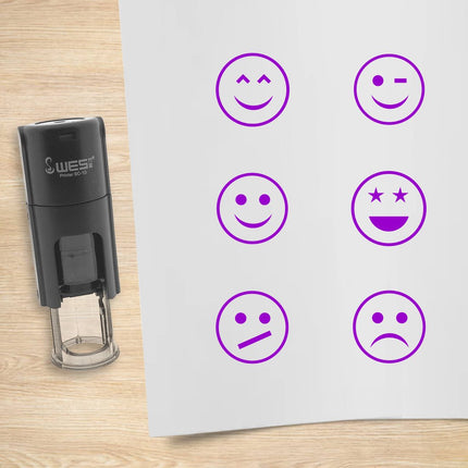 Stempelset Smileys Ø10mm rund