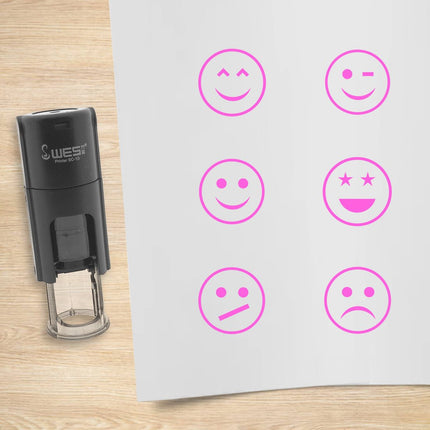 Stempelset Smileys Ø10mm rund