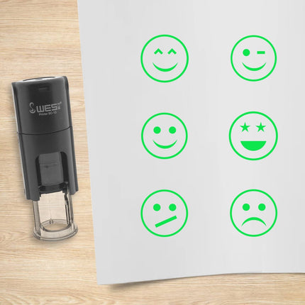 Stempelset Smileys Ø10mm rund