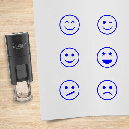 Stempelset Smileys Ø10mm rund