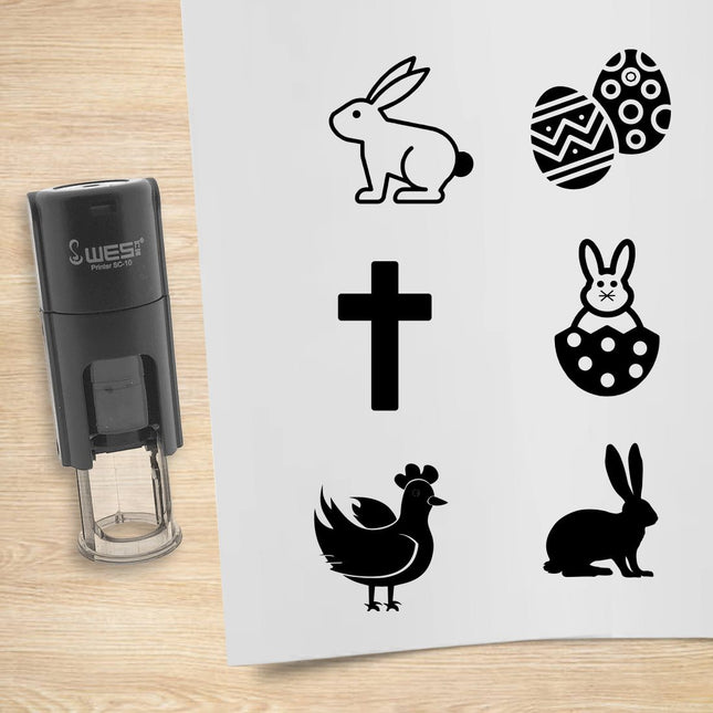 Stempelset Ostern Ø10mm rund