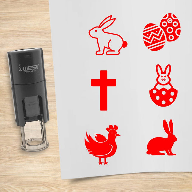 Stempelset Ostern Ø10mm rund
