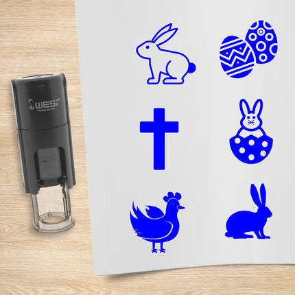 Stempelset Ostern Ø10mm rund