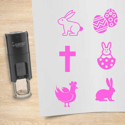 Stempelset Ostern Ø10mm rund