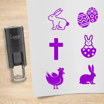 Stempelset Ostern Ø10mm rund