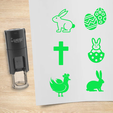 Stempelset Ostern Ø10mm rund