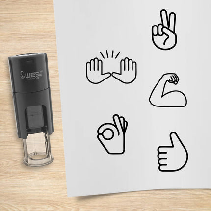 Stempelset Hände Ø10mm rund