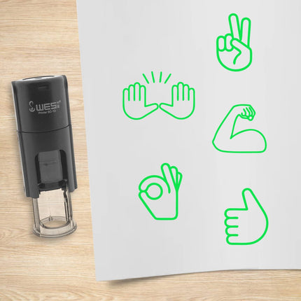 Stempelset Hände Ø10mm rund