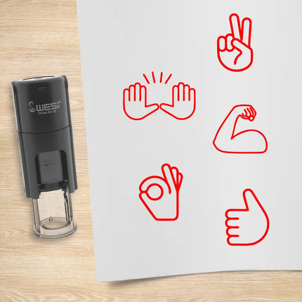 Stempelset Hände Ø10mm rund