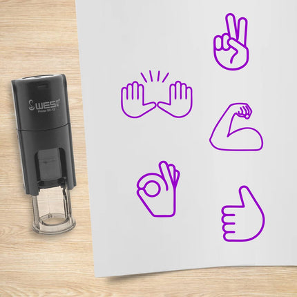 Stempelset Hände Ø10mm rund