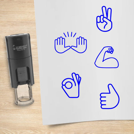 Stempelset Hände Ø10mm rund