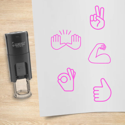 Stempelset Hände Ø10mm rund