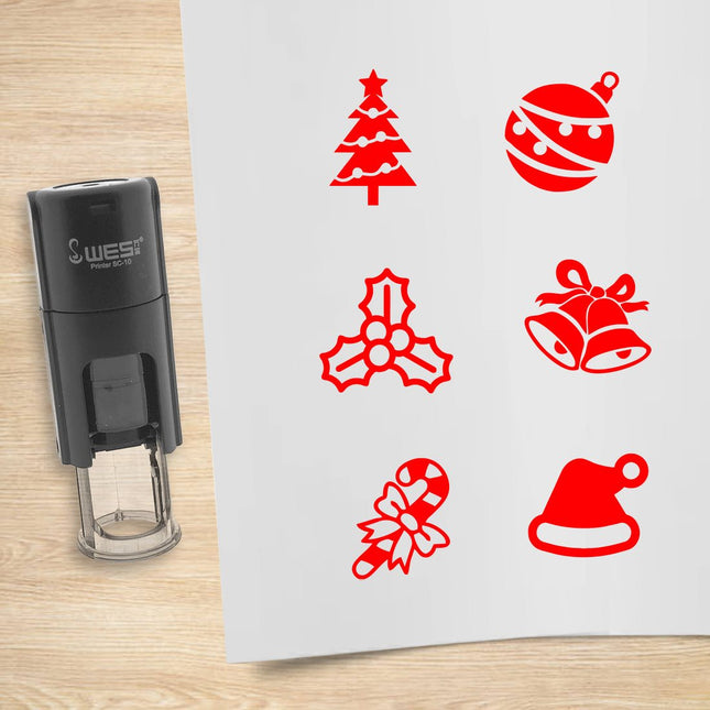 Stempelset Weihnachten Ø10mm rund