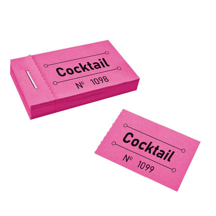 Wertmarken Block 'Cocktail' - 50 Abrisse