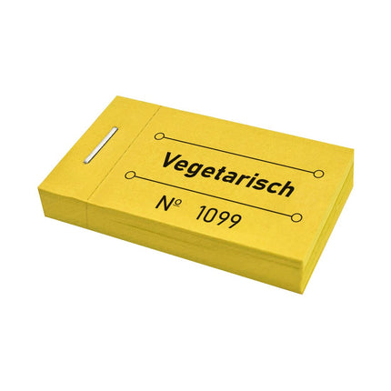 Wertmarken Block 'Vegetarisch' - 50 Abrisse
