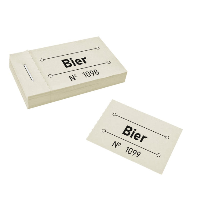 Wertmarken Block 'Bier' - 50 Abrisse