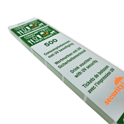 Wertmarken Block, UV-Merkmal - 1000 Abrisse pro Satz