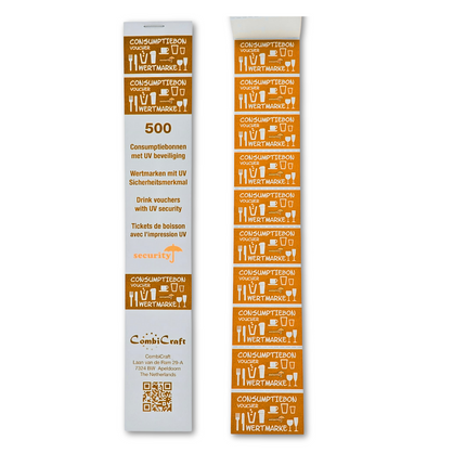 Wertmarken Block, UV-Merkmal - 1000 Abrisse pro Satz