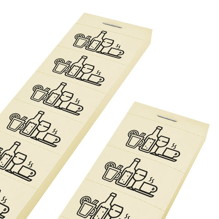 Wertmarken Block, Getränke - 1000 Abrisse pro Satz