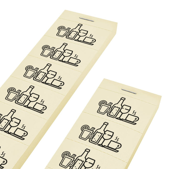 Wertmarken Block, Getränke - 1000 Abrisse pro Satz