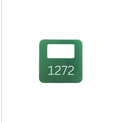 Garderobemarken Elox Aluminium, farbig - pro Stück