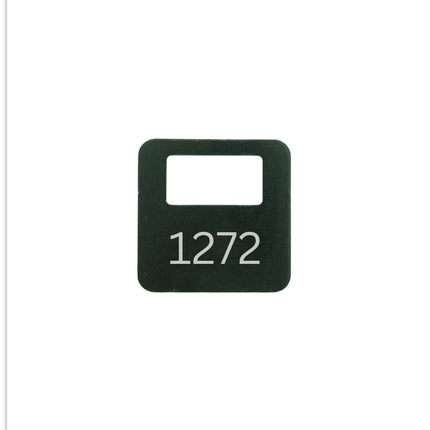 Garderobemarken Elox Aluminium, farbig - pro Stück