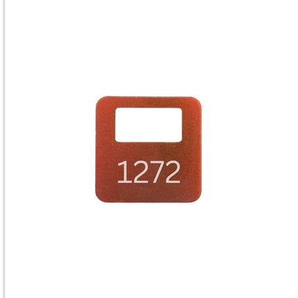 Garderobemarken Elox Aluminium, farbig - pro Stück