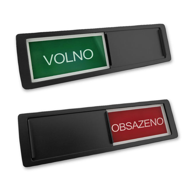 Schiebeschild 'Volno-Obsazeno' - 178x50mm