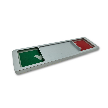 Schiebeschild 'Häckchen-Kreuz' - 178x50mm